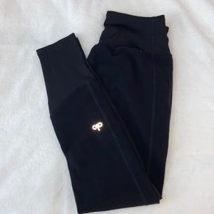 black alo yoga high waisted lounge leggings